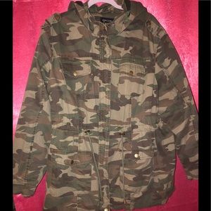 Plus size army anorak jacket size 3x